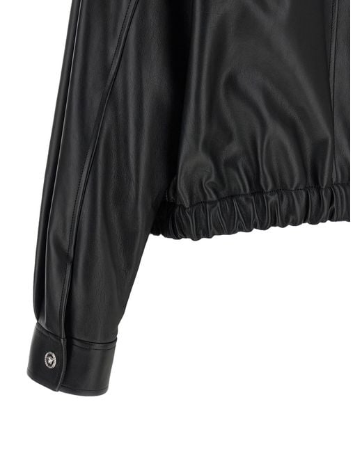 Versace Black Leather Blouson
