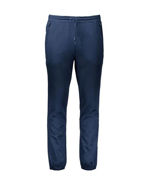 Boss Blue Logo-Laced Sweatpants for men