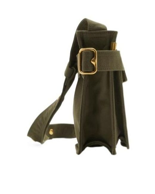 Burberry Green Logo Embroidered Trench Phone Shoulder Bag for men