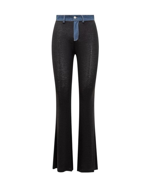 Coperni Black Stitched Denim Pants