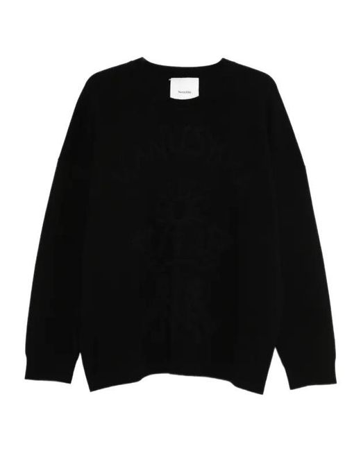 Nanushka Black Cotton-Blend Sweatshirt
