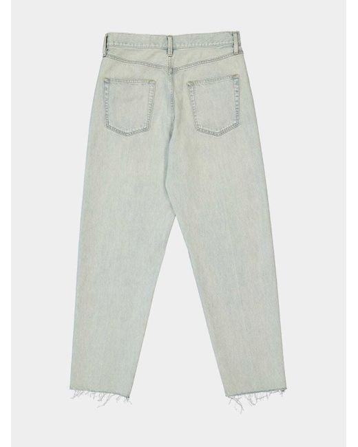 Fear Of God White Straight-Leg Frayed-Edge Jeans for men