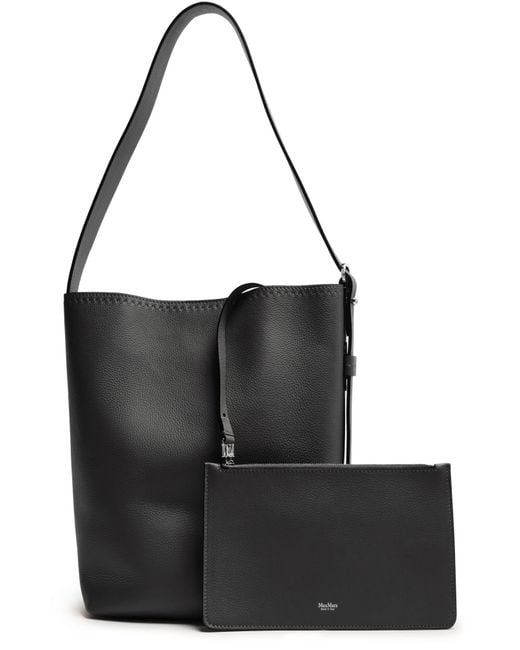 Max Mara Black Logo Tote Bag
