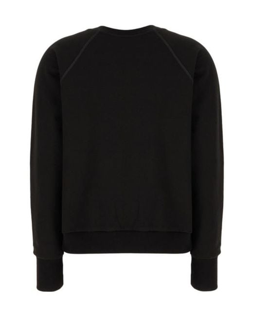 The Row Black Eulalia Crew-Neck Sweatshirt