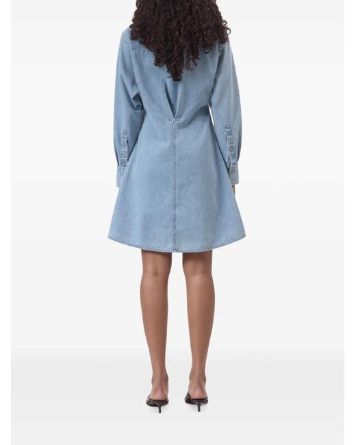 Closed Blue Waisted Denim Dress