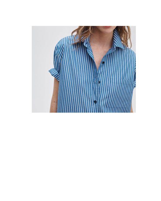Rag & Bone Blue Striped Shirt
