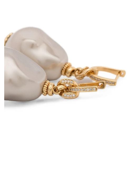 Gas Bijoux White 'Bo Hina Biwa' Earrings