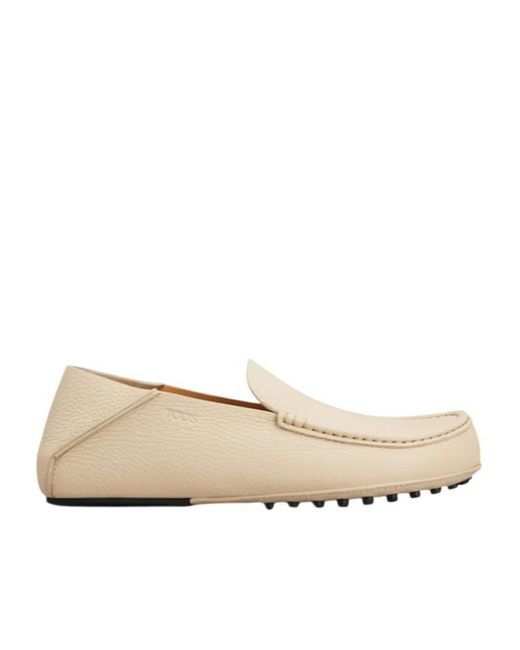 Tod's Natural Round-Toe Loafers for men