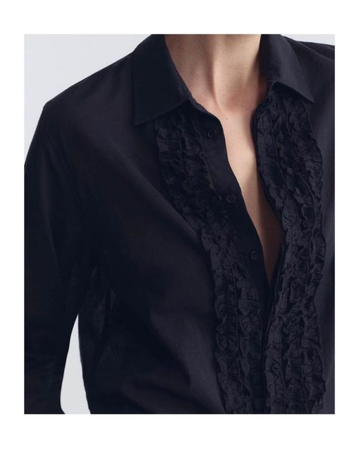 Nili Lotan Blue Nathael Shirt