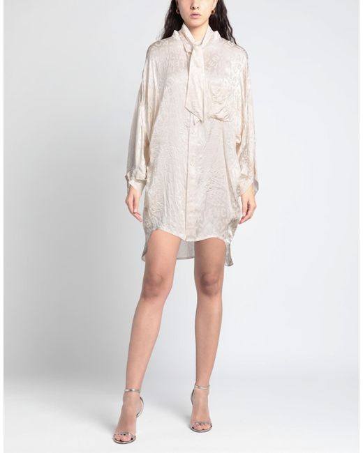 Balenciaga White Long-Sleeve Shirt Dress