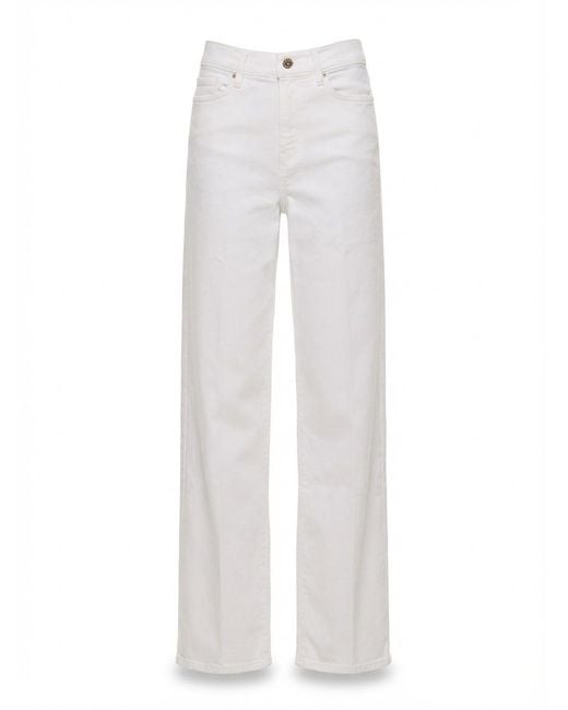 FRAME White Le Slim Palazzo Trousers