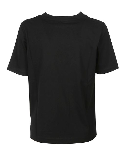 Aragona Black Cotton Crew-Neck T-Shirt