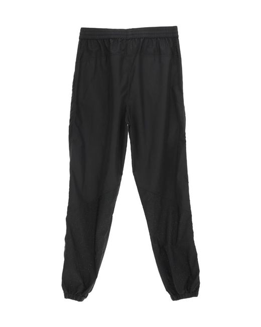 Versace Black Logo Printed Track Pants for men