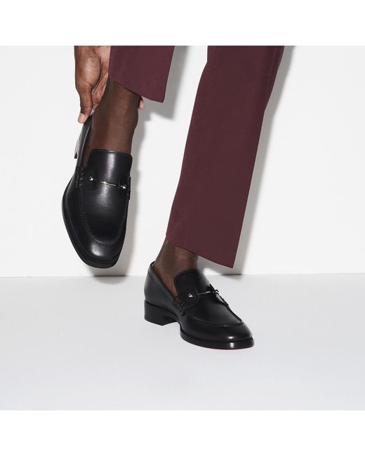 Christian Louboutin Black Chambelimoc Loafers for men