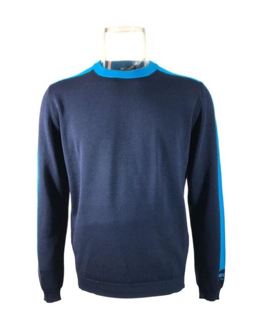 KENZO Blue Long-Sleeved Sweater for men