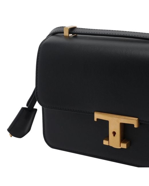 Tod's Black Logo Hardware Shoulder Bag