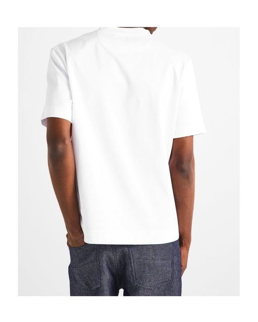 Fendi White Logo Short-Sleeved T-Shirt for men