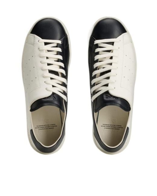 Y-3 White Perforated Low-Top Sneakers for men