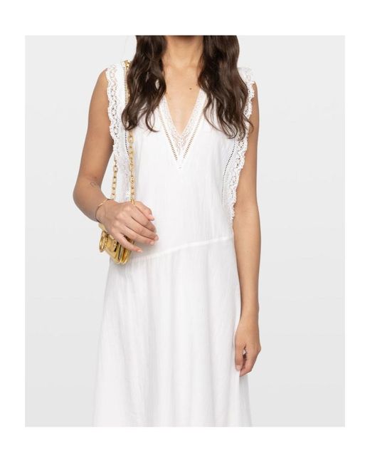 Zadig & Voltaire White Leiluoer Tomboy-Style Dress