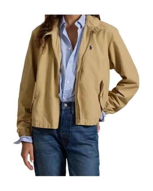 Polo Ralph Lauren Natural High Neck Zipped Jacket