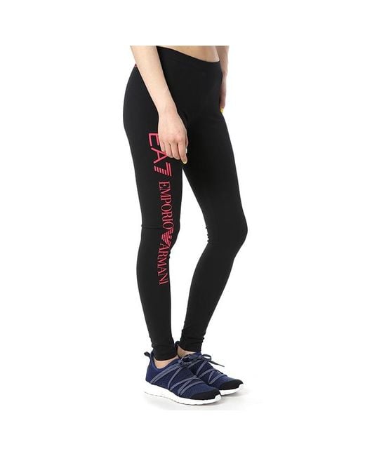 EA7 Black Logo Details Leggings