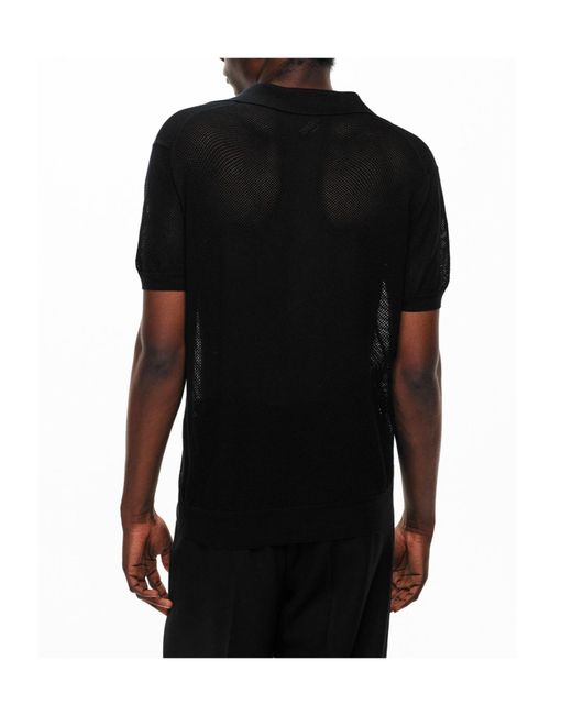 Tom Ford Black Short-Sleeve Knit Top for men