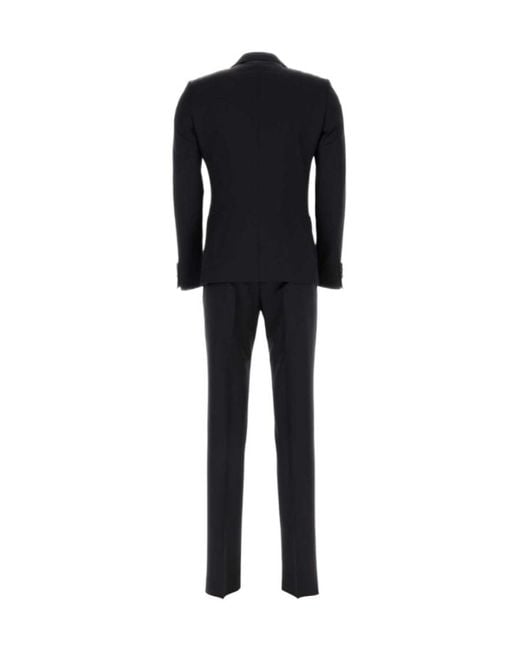 Zegna Black Two-Piece Tailored Suit for men
