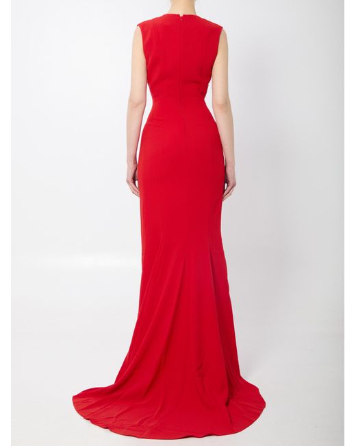 Solace London Red Althea Maxi Dress