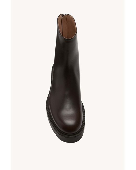 The Row Brown Nobilis Ankle Boots