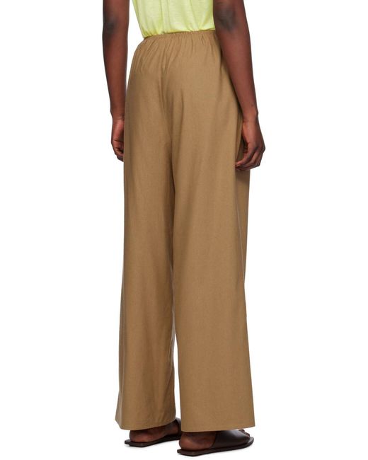 Baserange Natural Elastic Waist Casual Pants