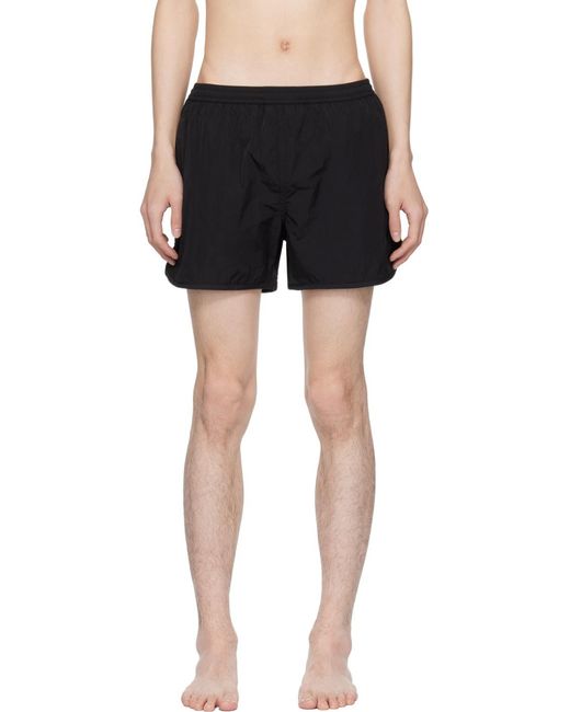 AMI Black Thigh-High Shorts for men