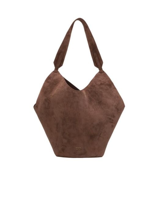 Khaite Brown Lotus Small Tote Bag