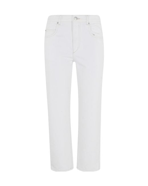 Isabel Marant White Dakota Pants