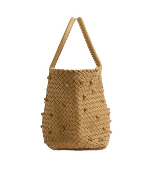 Bottega Veneta Natural Medium Cabat Handbag