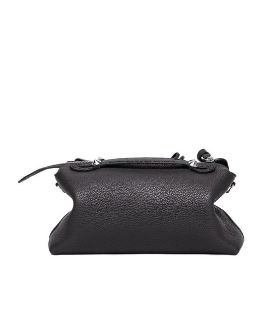 Fendi Black Selleria Bag With 192 Hand-Sewn Topstitches