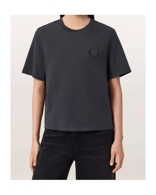 AllSaints Blue Lover Lisa Short-Sleeved T-Shirt