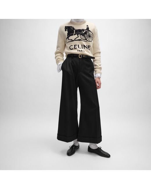 Céline Black Dock Trousers for men