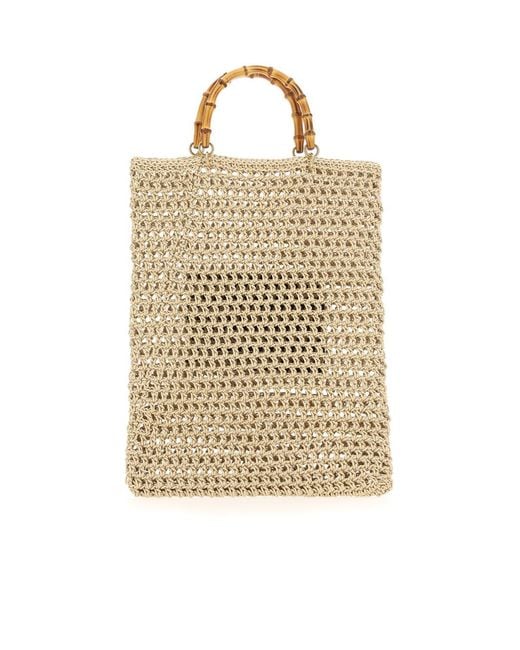 Jil Sander Multicolor Logo Debossed Medium Tote Bag