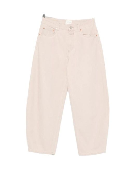 Closed White Jazzie Tapered Jeans