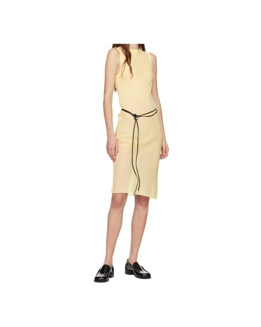 Rier Natural Sleeveless Dress
