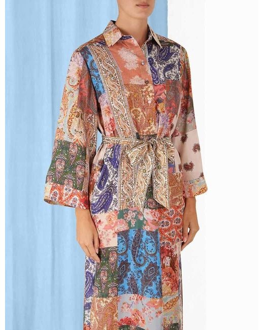 Zimmermann White Devi Midi Shirt Dress