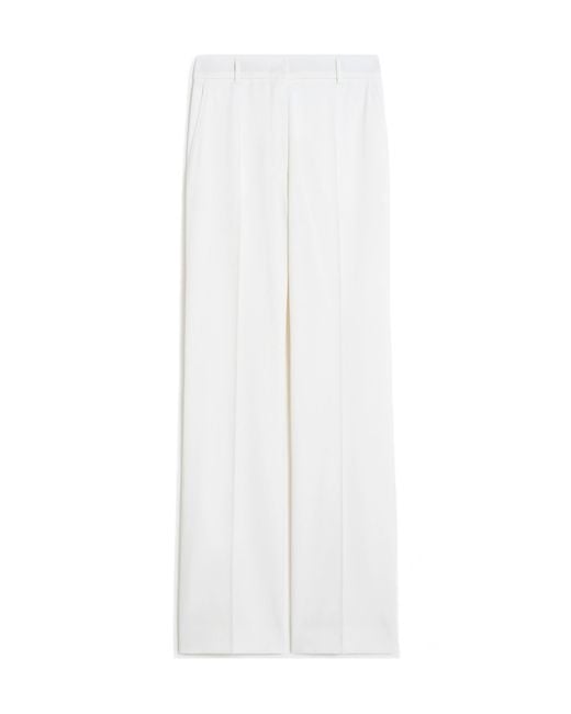 Max Mara White Studio Quasar Straight Leg Trousers
