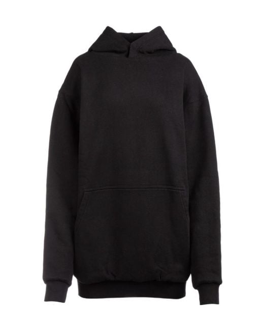 Balenciaga Black Logo Hooded Sweater