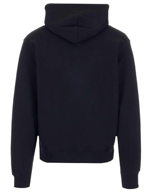 KENZO Blue Logo Print Hooded Sweatshirt for men