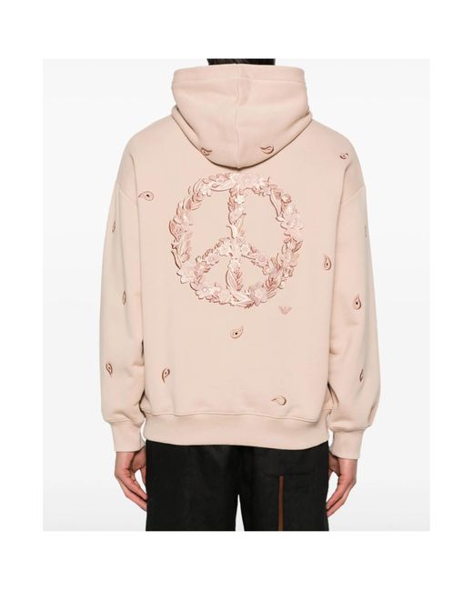 Emporio Armani Natural Embroidered Knit Sweater for men