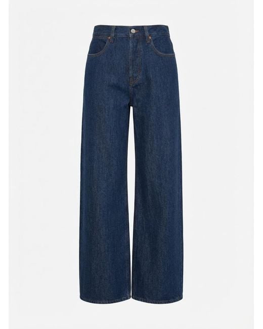 Gucci Blue Wide-Leg Jeans