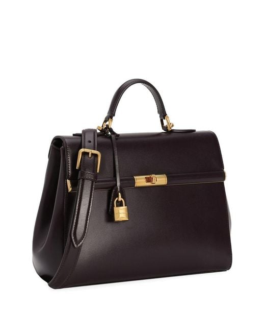 Dolce & Gabbana Black Marlene Foldover Top Handbag