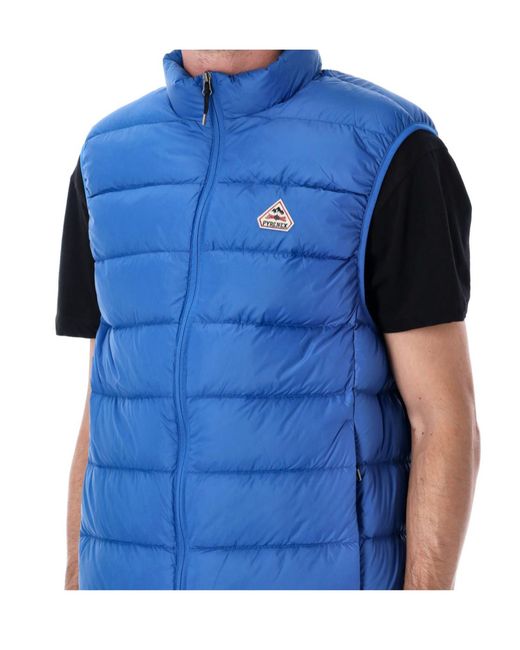 Pyrenex Blue Arial Sleeveless Down Vest for men