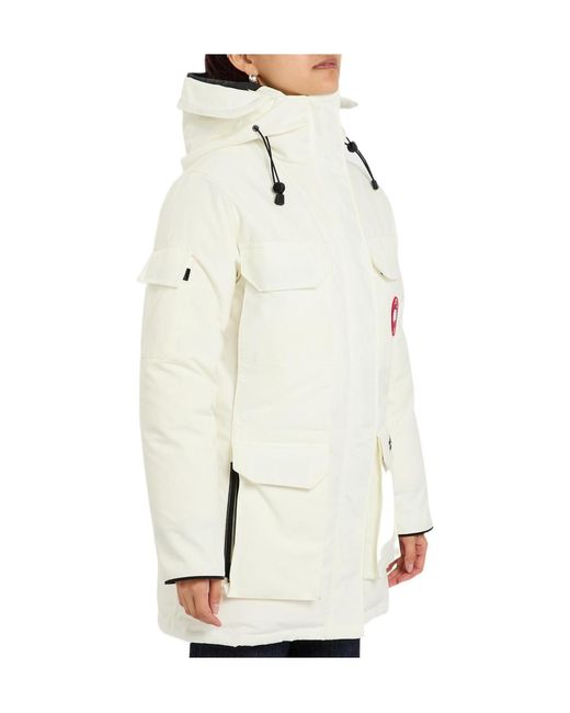 Canada Goose White Expedition Hooded Arctic-Tech Parka