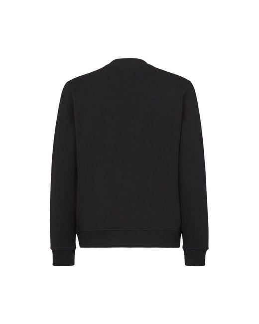 Fendi Black Cotton Sweatshirt for men